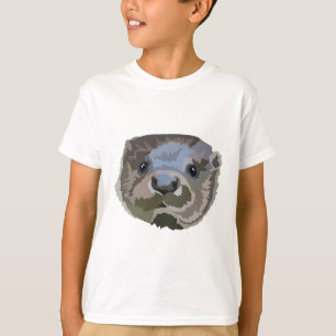 T-shirt E est pour Eurasian Otter