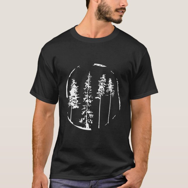 T-shirt E Forêt E Arbres (Devant)