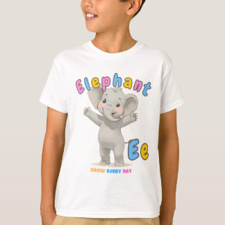T-shirt "E is for Elephant" Alphabet Tee - Gagne chaque jo