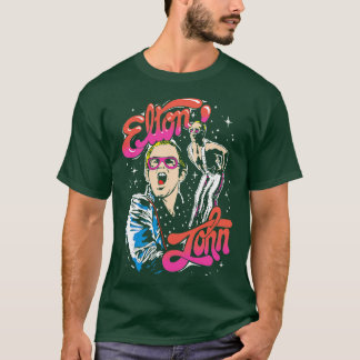 T-shirt E John Live Sur Scène