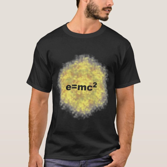T-shirt e=mc2 formule Einstein (Devant)