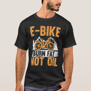 T-shirt E Vélo Brûler Gras Pas Huile Vélo Électrique Vélo 