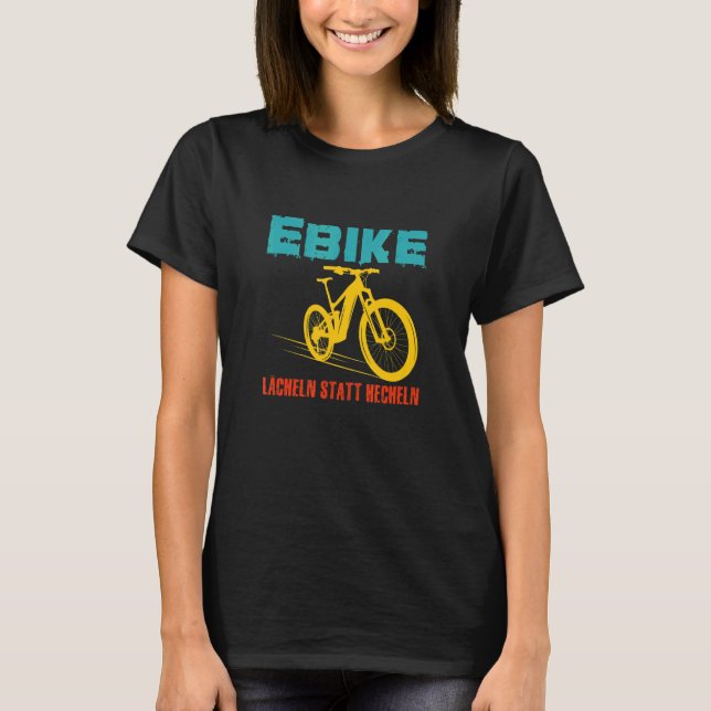 T-shirt E Vélo Sourire Au Lieu De Panne Pour Cycli Électri (Devant)