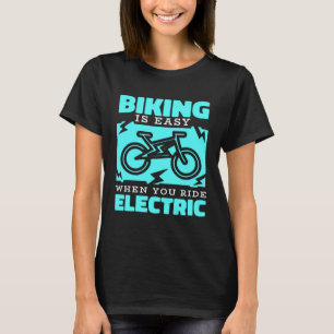 T-shirt E Vélo vélo vélo vélo vélo vélo batterie vélo élec