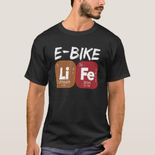 T-shirt E Vélo Vie Périodique Table Électrique Vélos