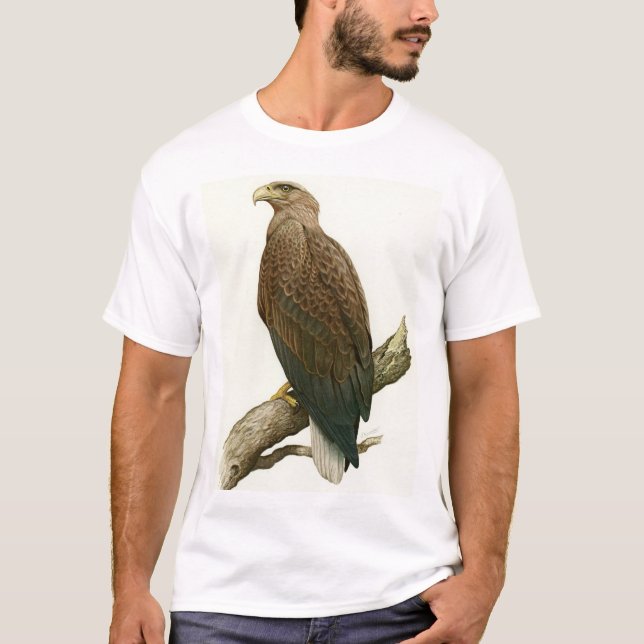T-shirt Eagle Blanc-coupé la queue, adulte (Devant)