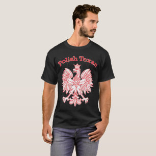 T-shirt Eagle blanc texan polonais