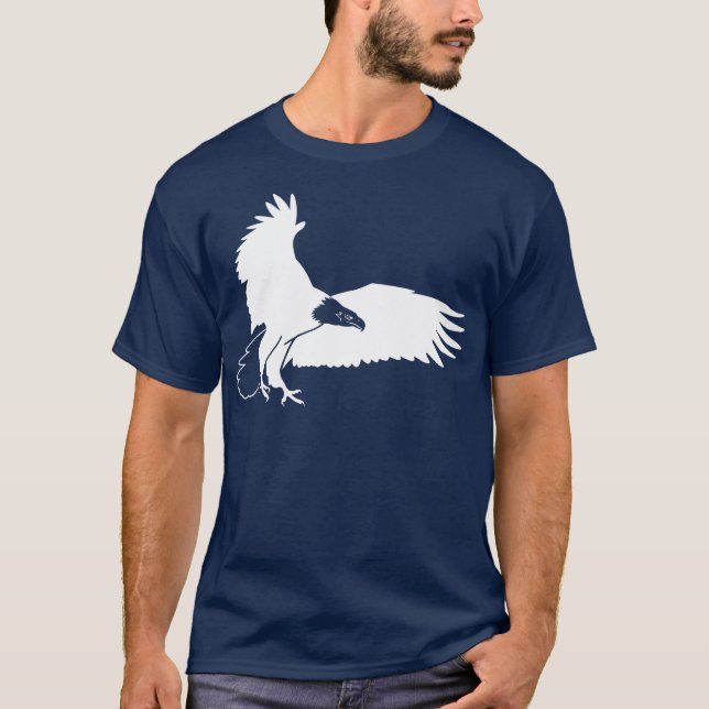T-shirt Eagle chauve blanc Swooping dedans pour un (Devant)
