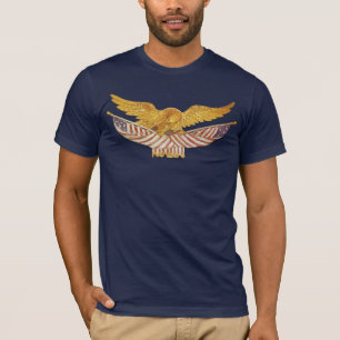 T-shirt Eagle chauve et drapeaux américains