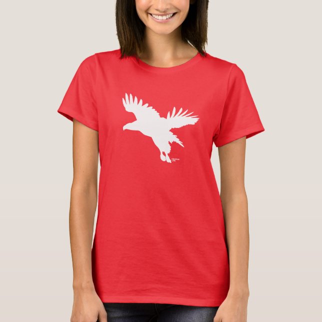 T-shirt Eagle coupé la queue par blanc par conception (Devant)