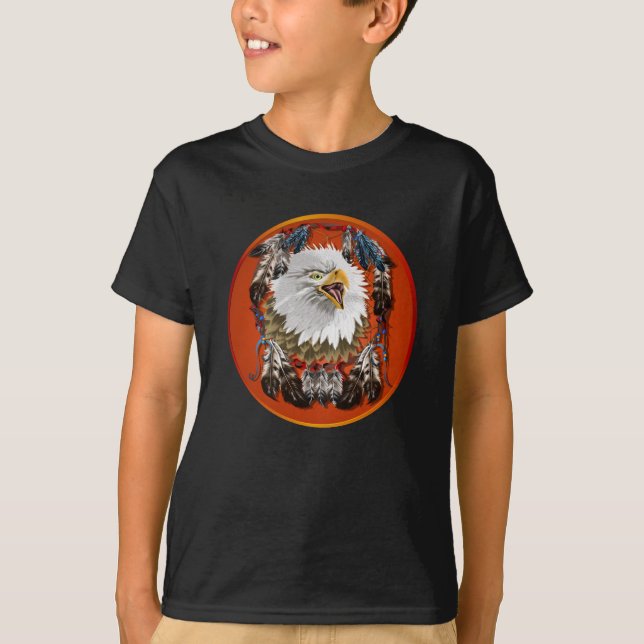 T-shirt Eagle_Dreamcatcher a encadré la chemise (Devant)