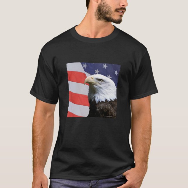 T-shirt Eagle et drapeau (Devant)