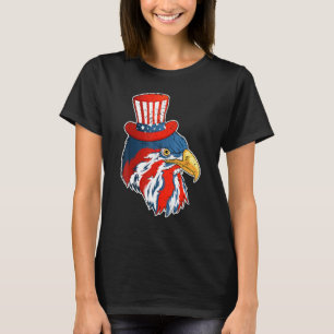 T-shirt Eagle Mullet 4 juillet avec drapeau américain