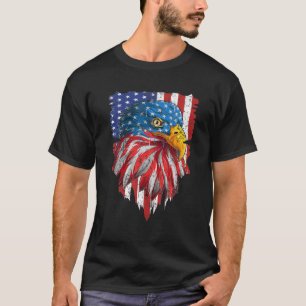 T-shirt Eagle Mullet Merica Hommes 4 juillet drapeau améri