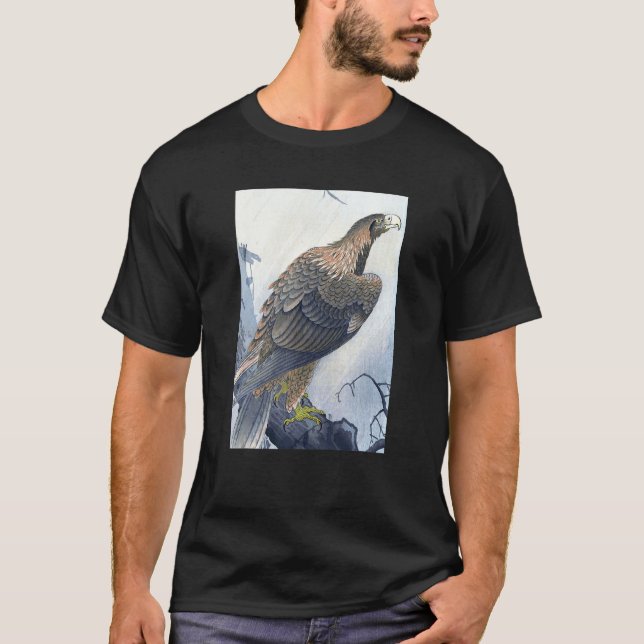 T-shirt Eagle on Tree Branch by Ohara Koson (Devant)