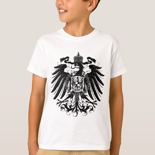 T-shirt Eagle prussien noir (Devant)