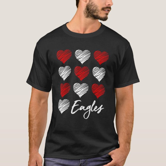 T-shirt Eagles Pride Team School Spirit Sport Group Matchi (Devant)