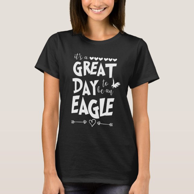 T-shirt Eagles School Sports Fan Team Spirit Mascot   (Devant)