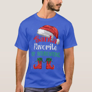 T-shirt Early Interventionniste Santa Favorite Claus Chris