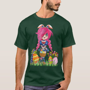 T-shirt Ears Bunny de Pâques Anime japonais Merch mange ma