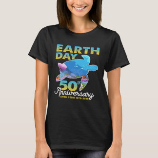 T-shirt Earth Day  Kids Men Women Planet Earth 50th Annive