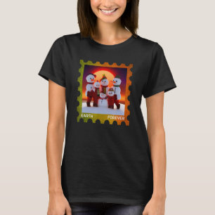 T-shirt EARTH FOREVER De l'environnement Protection Timbre