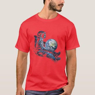 T-shirt Earth Play Astronaut Holding Earth Space Travel