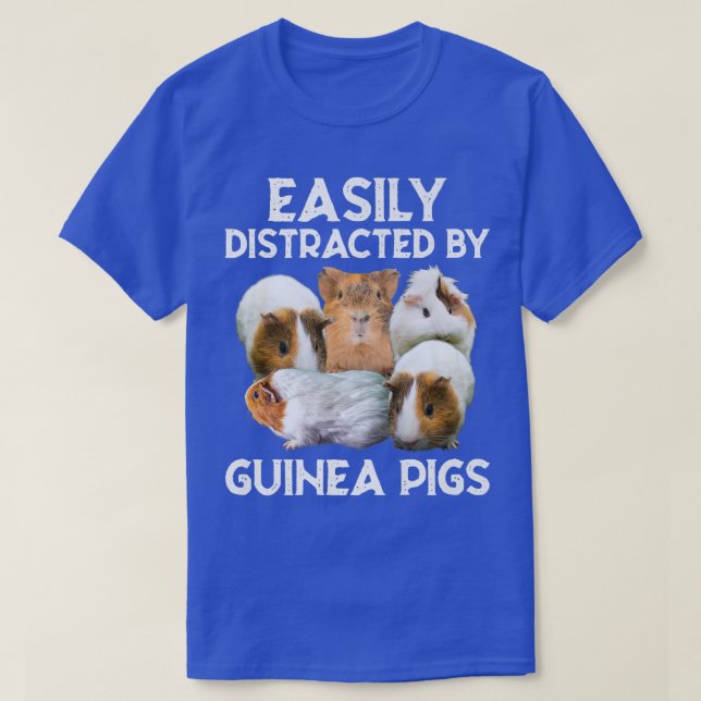 T-shirt Easily Distracted By Guinea Pigs147 (Design devant)