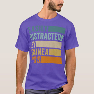 T-shirt Easily Distracted By Guinea Pigs Premium1237 