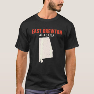 T-shirt East Brewton Alabama USA State America Travel