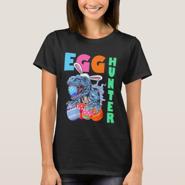 T-shirt Easter Bunny Dinosaur T Rex Children's Egg Hunt Ea (Devant)