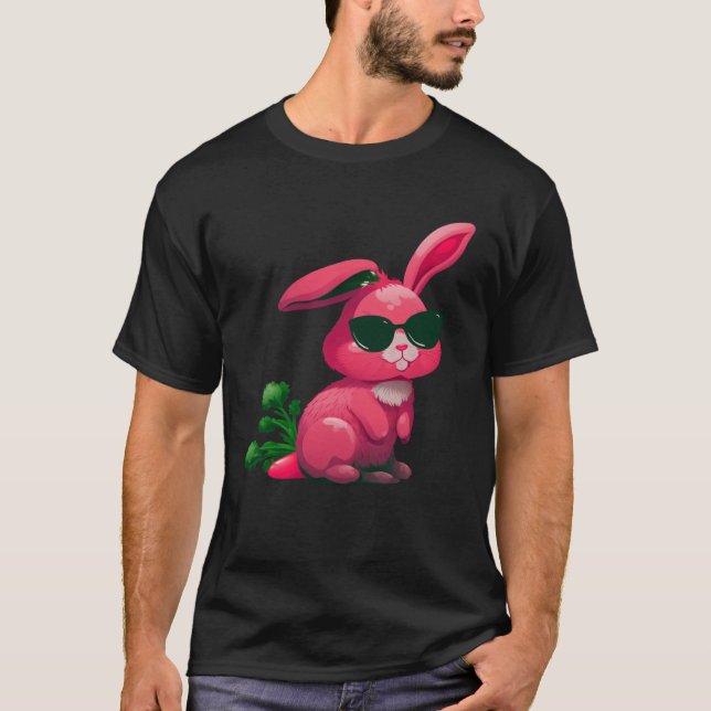 T-shirt Easter Bunny Faces cool Easter Rabbit Bunnies  5 (Devant)