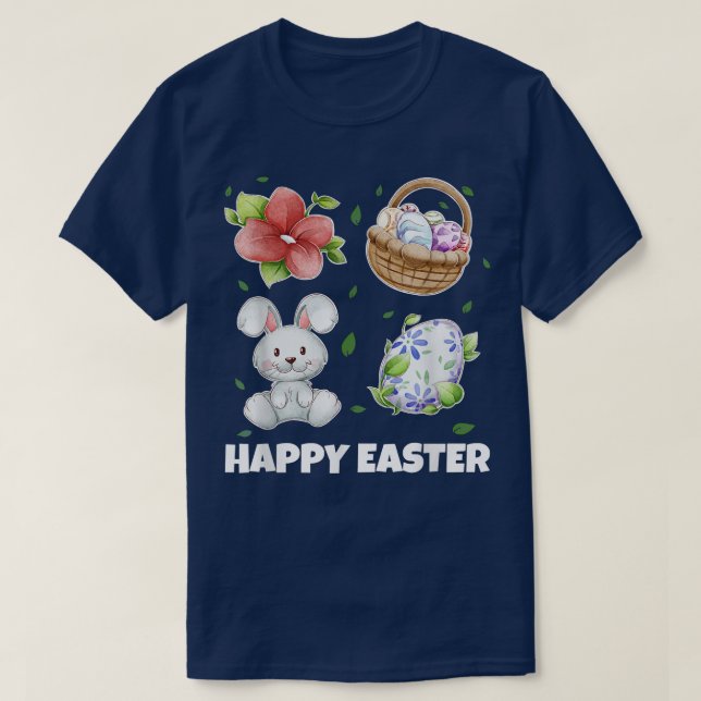 T-shirt Easter Bunny, Happy Easter  344  (Design devant)