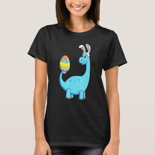 T-shirt Easter Day T Rex Dino Rabbit Ears With Egg Boys