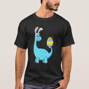 T-shirt Easter Day T Rex Dino Rabbit Ears With Egg Boys
