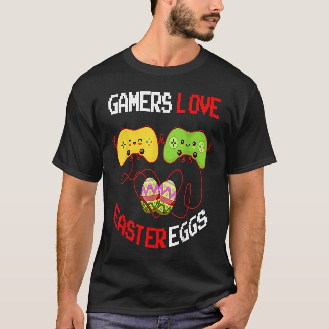 T-shirt Easter Egg  for Women Gamers Love (Devant)