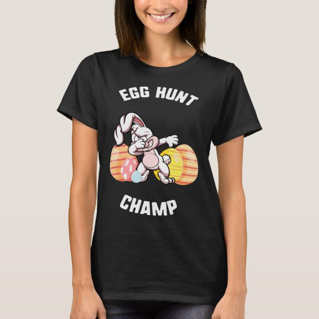 T-shirt Easter Egg Hunt Champ Dabbing Bunny Candy kids  Sp (Devant)
