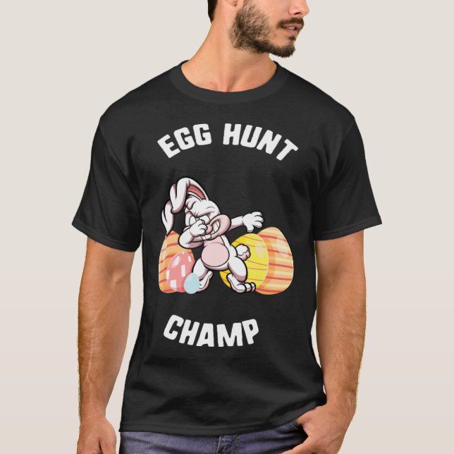 T-shirt Easter Egg Hunt Champ Dabbing Bunny Candy kids  Sp (Devant)