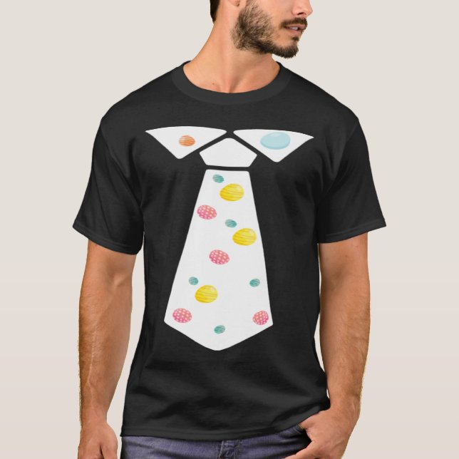 T-shirt Easter Egg Neck Tie Cool Easter Celebration Costum (Devant)