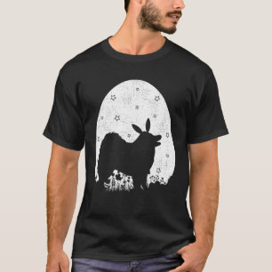 T-shirt Easter Egg Vintage Retro Style Samoyed Dog Easter