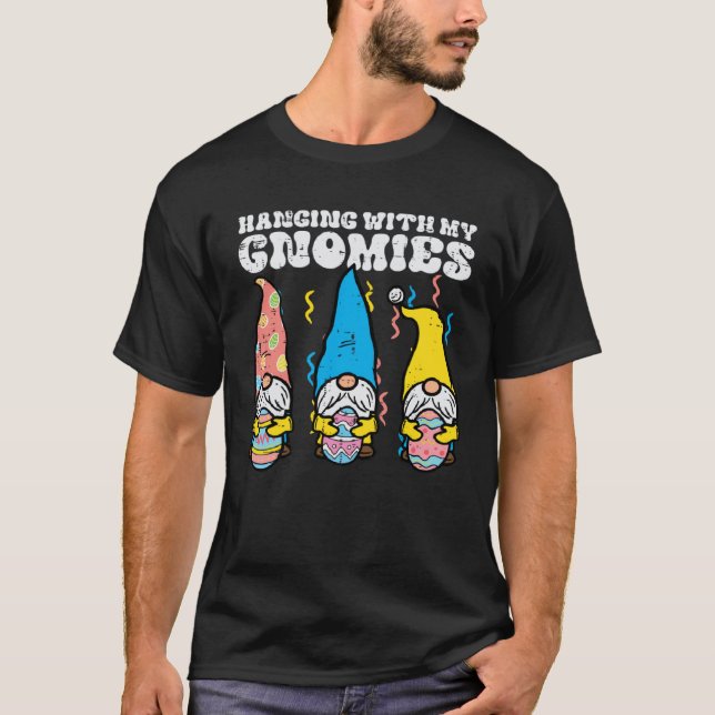 T-shirt Easter Hanging With My Gnomies Gnomes Matching Men (Devant)