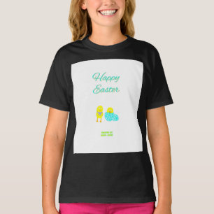 T-shirt Easter Hatchlings Girls Black Basic T Shirt