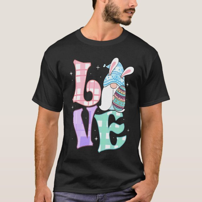 T-shirt Easter  Love Dwarfs Rabbit Easter Outfit Easter Bu (Devant)