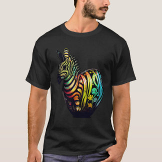 T-shirt Easter ready tops with charming Zebra illustration
