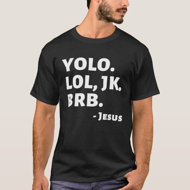 T-shirt Easter Religious Jesus Resurrection Text Speak YOL (Devant)