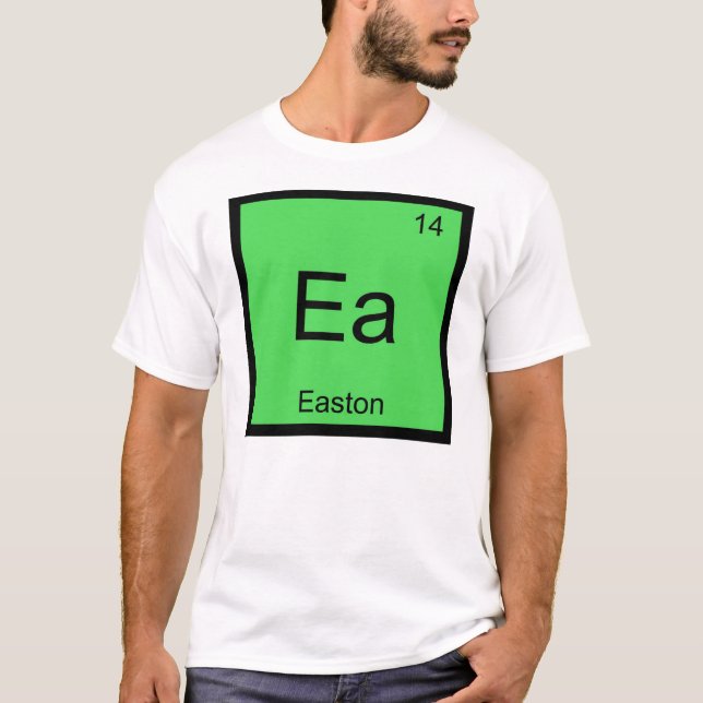 T-shirt Easton Nom Chimie Élément Tableau périodique (Devant)