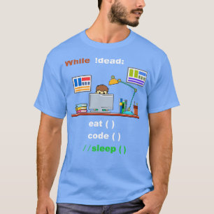 T-shirt Eat Code Sleep Computer Science Python Programmeur