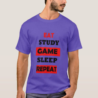 T-shirt EAT ÉTUDE JEU SLEEP REPEAT girl