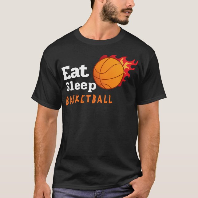 T-shirt Eat Sleep Basketball (Devant)