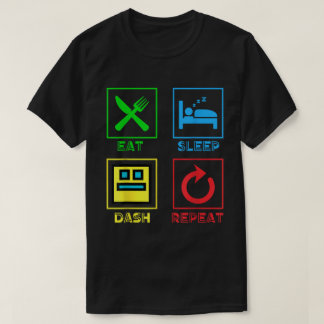 T-shirt Eat Sleep Dash Repeat Gamer Tee, Video Game Life